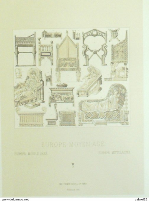 Objet Trône siège Episcopal mobiliers vase