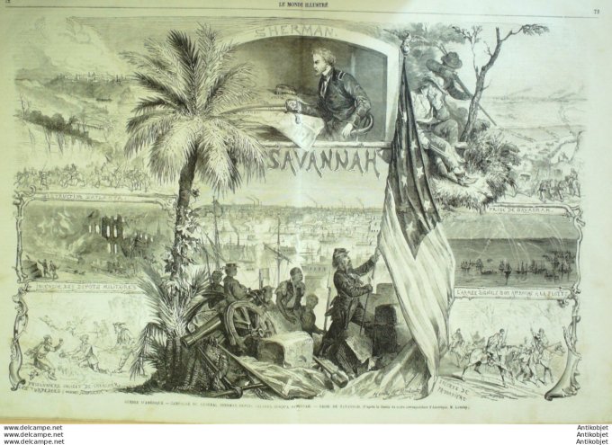 Le Monde illustré 1865 n°408 El Hadjira Saloum Kaoleck Tai Pings