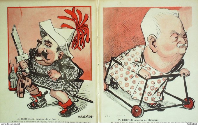 L'Assiette au beurre 1905 # 202 Bébés et Ministres Camara