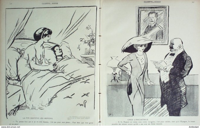 L'Assiette au beurre 1910 n°484 La recherche de la Paternité Gris Radiguet