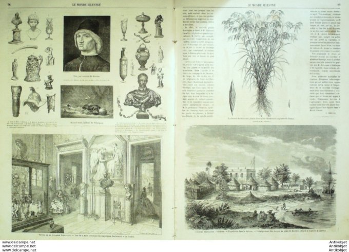 Le Monde illustré 1865 n°408 El Hadjira Saloum Kaoleck Tai Pings