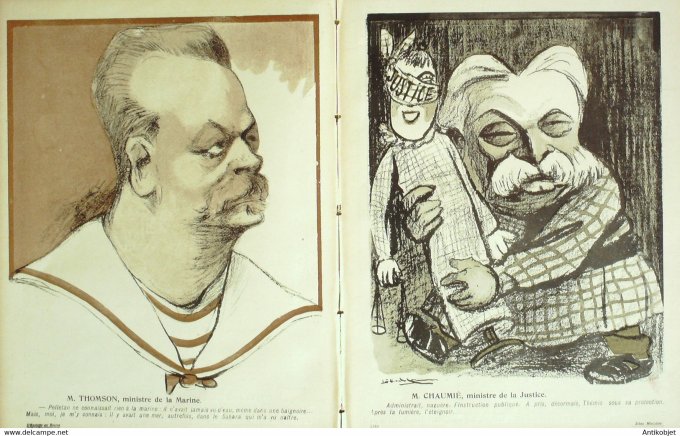 L'Assiette au beurre 1905 # 202 Bébés et Ministres Camara