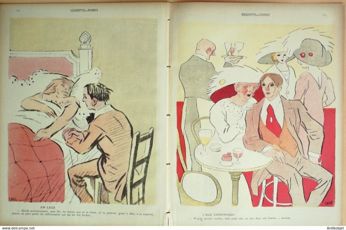 L'Assiette au beurre 1910 # 484 La recherche de la Paternité Gris Radiguet