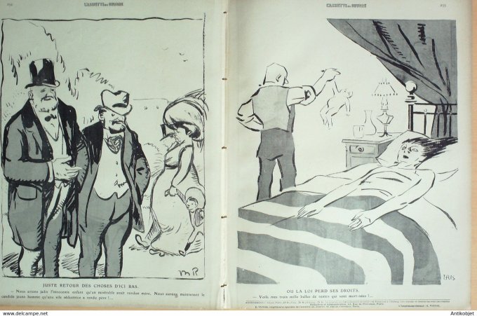 L'Assiette au beurre 1910 # 484 La recherche de la Paternité Gris Radiguet