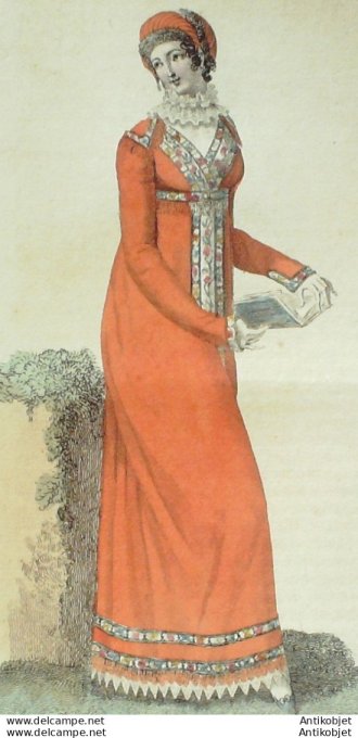 Costume Parisien 1811 # 1118 Redingote garnie de Cachemire
