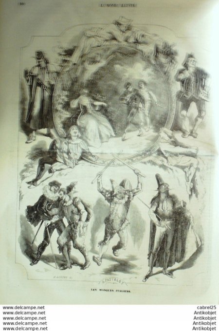 Le Monde illustré 1858 n° 44 Angleterre Buckingam Cochinchine Baie Tourane Calais (62)