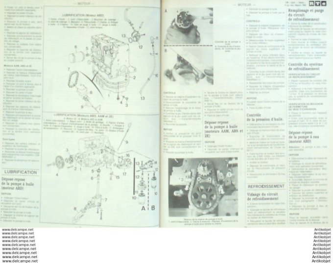 R.T Automobile Volkswagen Golf & Vento 4 cyl. 1989/1992 Opel Vectra   # 544