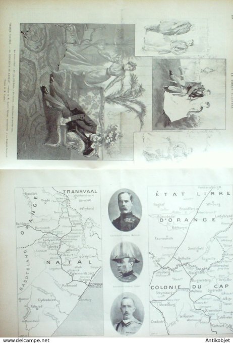 Le Monde illustré 1899 n°2229 Madagascar Anozy Ladysmith  Lombard's Kop Rambouillet (78)