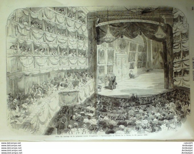 Le Monde illustré 1858 n° 44 Angleterre Buckingam Cochinchine Baie Tourane Calais (62)