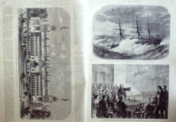 L'Univers illustré 1868 # 706 Inde Oudipour Ranah Meywar Vienne Amiens (80) Allemagne Bade