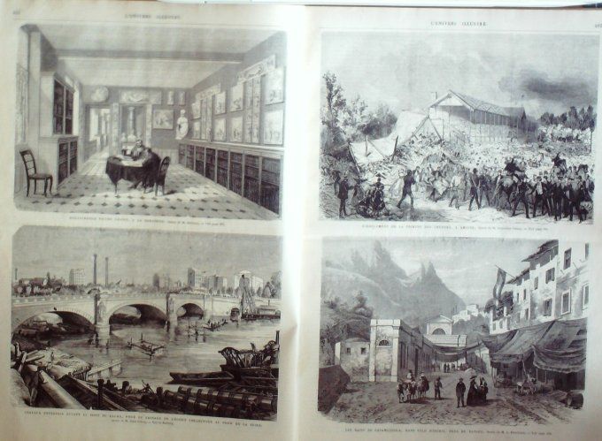 L'Univers illustré 1868 # 706 Inde Oudipour Ranah Meywar Vienne Amiens (80) Allemagne Bade