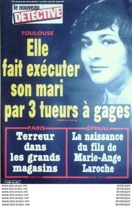 Détective 1985 # 169 Nancy Périgueux Avignon Toulouse Caen Douai Douai St-Etienne