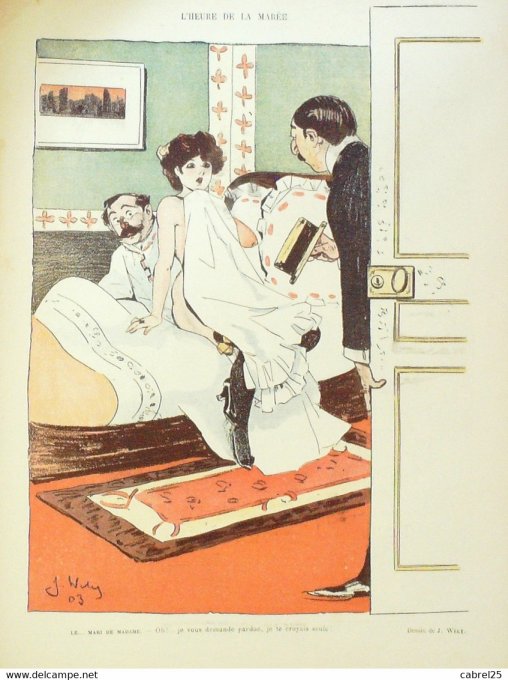 Le Rire 1904 n° 77 Roubille Bac Grandjouan Nob Poulbot Wély Meunier