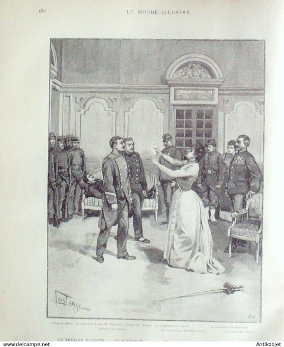 Le Monde illustré 1890 n°1757 Luxembourg grand-ducal Berlin Pays-Bas Guillaume III