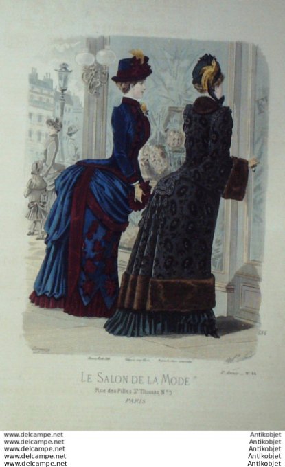 Gravure Mode Salon 1883 #  636 (Old Fashion plate)