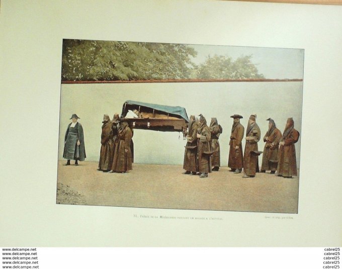 Italie Frères de la miséricorde transportant un malade