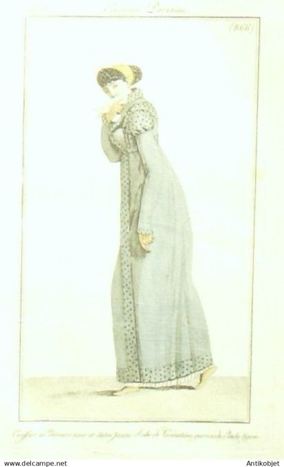 Costume Parisien 1808 # 866 (eau forte) Robe de Levantine