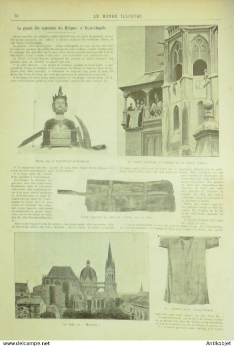 Le Monde illustré 1895 n°2001 St-Brieuc (22) Madagascar Ikopa Ampapamena  Marseille (13) Brésil Rio-