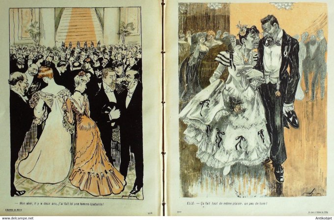 L'Assiette au beurre 1905 n°203 Le bal à l'Hôtel de ville Grandjouan