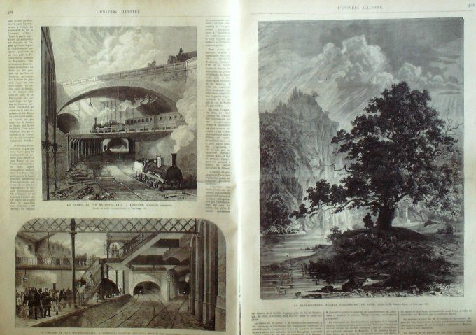 L'Univers illustré 1868 # 708 Allemagne Saxe Harrassprung Londres Brésil Rio-de-Janeiro Liège Charl 