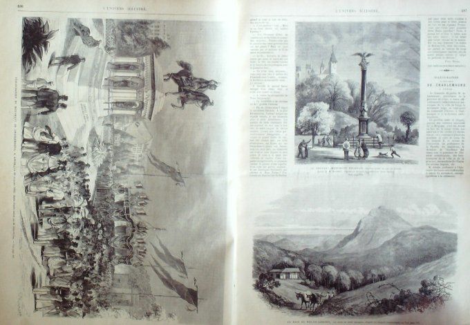 L'Univers illustré 1868 # 708 Allemagne Saxe Harrassprung Londres Brésil Rio-de-Janeiro Liège Charl 