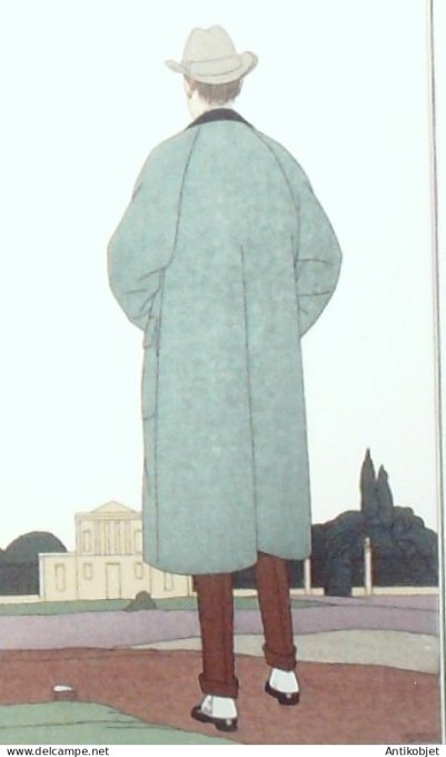 Gravure de mode Costume Parisien 1914 pl.178 BOUTET de MONVEL