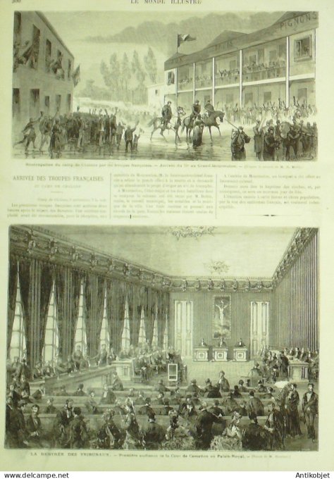 Le Monde illustré 1872 n°814 Reims (51) Châlons (71) Assemblée Thiers Orléans (45)