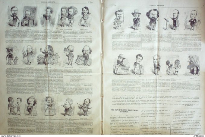 Le Journal Amusant 1870 #  754 Lyon par Gilbert Randon,