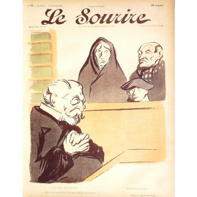 Le Sourire 1901 n°070 HERMANN LOURDEY CADEL BARCET ROUBILLE