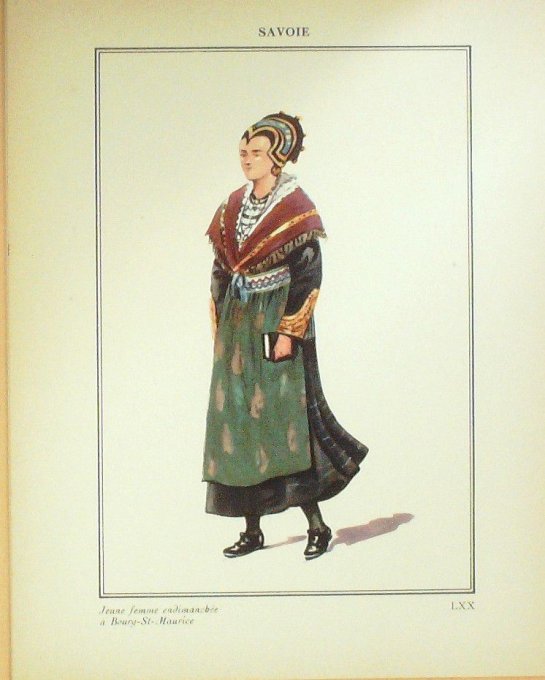 Auvergne-Rhône-Alpes Savoie Bourg St Maurice Villageoise 1920