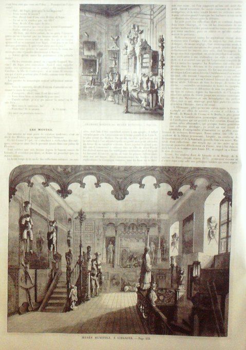 L'Univers illustré 1859 #  70 Liegnitz Musée Munitoli Chasseur de chamois Alfred le grand