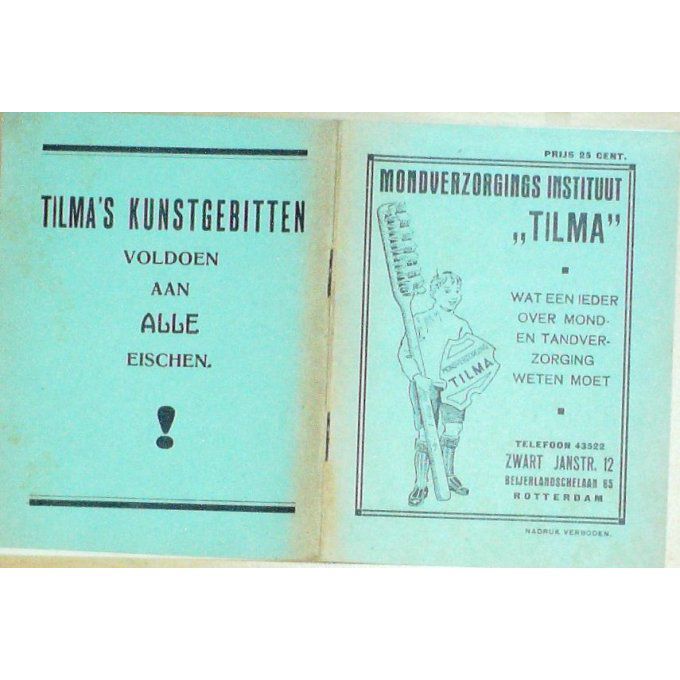 Catalogue TILMA Institut  ROTTERDAM 1935