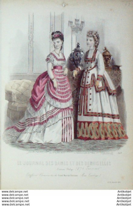 Journal des Dames Demoiselles 1870 # 948 (Marché Parisien)