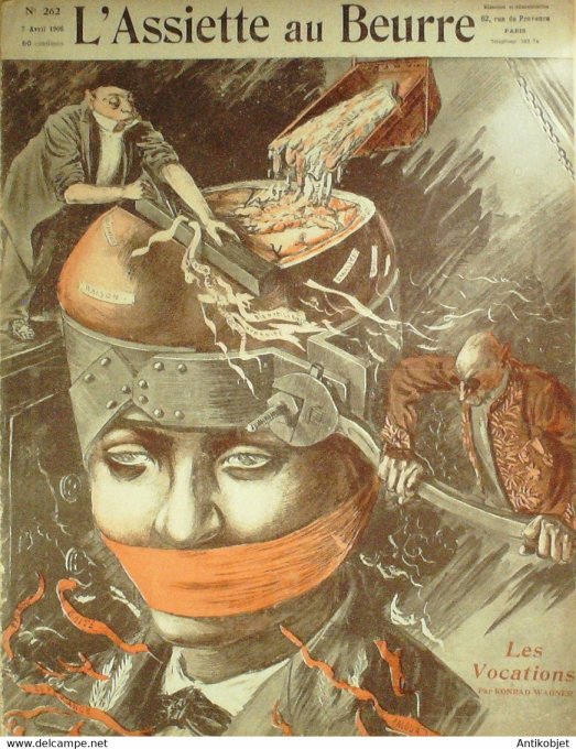 L'Assiette au beurre 1906 n°262 Les Vocations Wagner Konrad