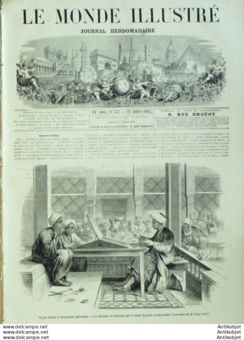 Le Monde illustré 1867 n°537 Pays Bas Hanovre Peaux Rouges Soudan Tombouktou Chatou (78)