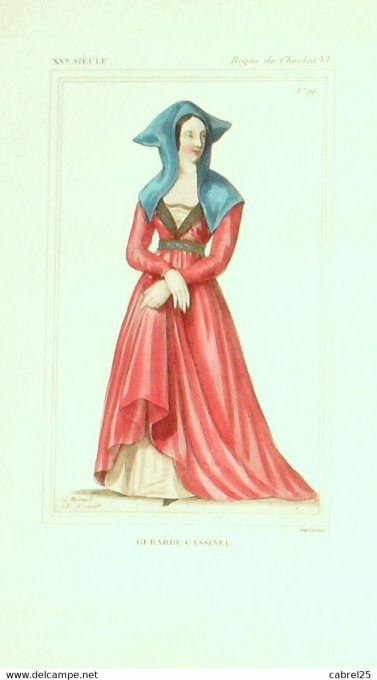 Cassinel Gérarde Charles Vi 15ème 1852