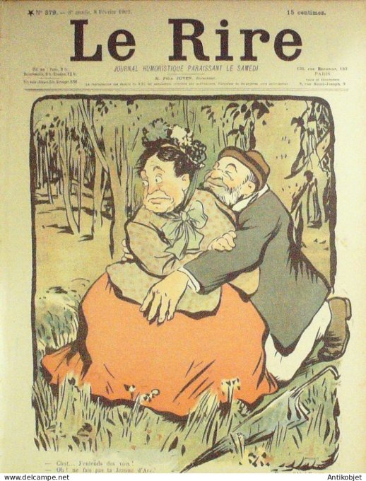 Le Rire 1902-02- 8 # 379 Journal humoristique Ed.Originale Galipettes