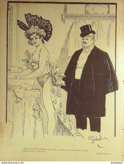 Le Rire 1902-02- 8 # 379 Journal humoristique Ed.Originale Galipettes