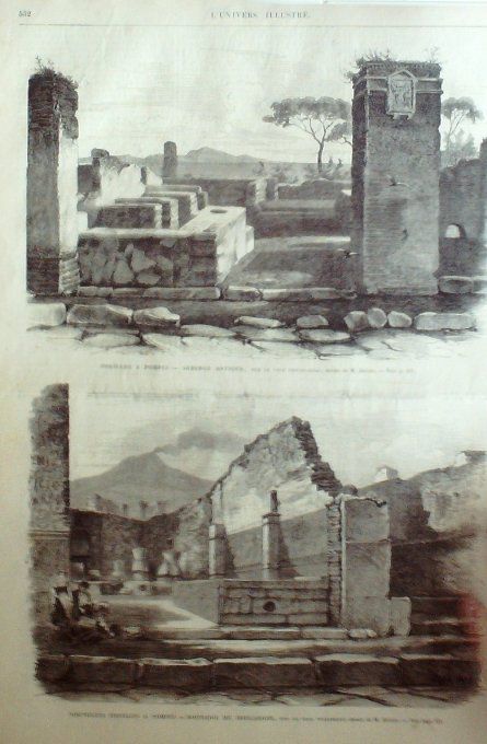 L'Univers illustré 1868 # 710 Madagascar Allemagne Constance Italie Pompéi Grenade Alhambra