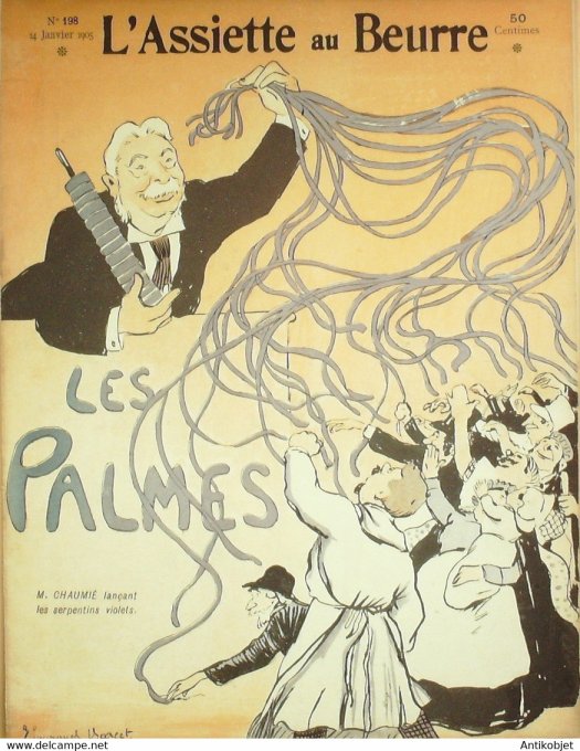 L'Assiette au beurre 1905 # 198 Les palmes Florès Sohlol Gottlob