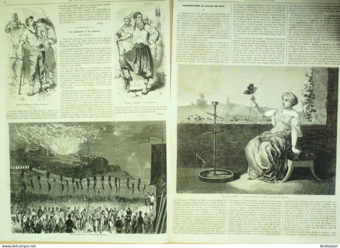 Le Monde illustré 1857 n° 14 Algérie Beni-Yenni Suisse Neuchâtel Genève Montmartre