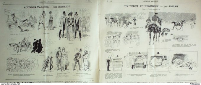 Le Journal Amusant 1889 # 1712 A propos du grand prix par Crafty