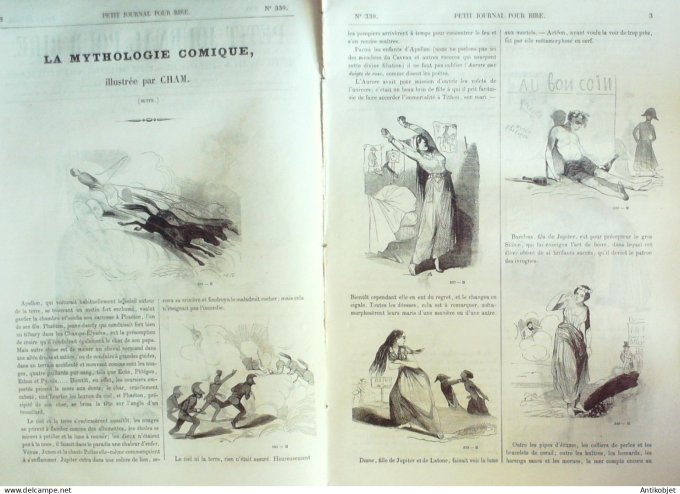 Petit journal pour Rire 1860 # 330 La Mythologie comique Cham