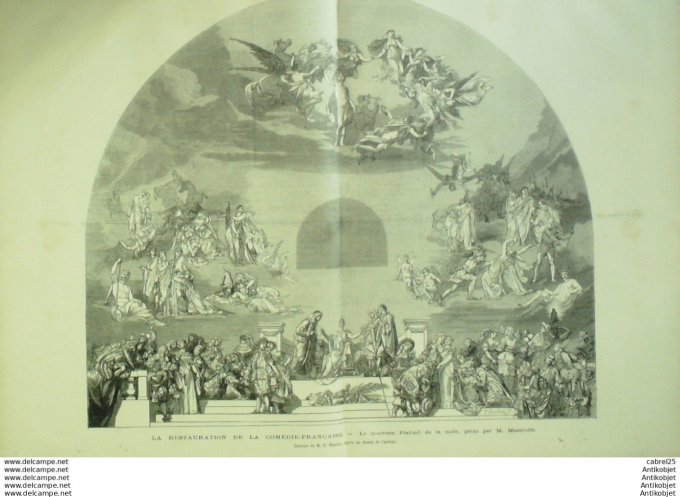Le Monde illustré 1879 n°1168 Comedie Francaise Molière Societaires Emile Perrin Chabrol Mazerolle