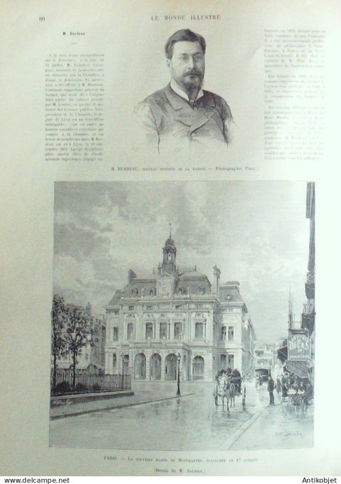 Le Monde illustré 1892 n°1843 St-Gervais-les-Bains (74) Montmartre Suisse Bâle St-Brieuc (22)