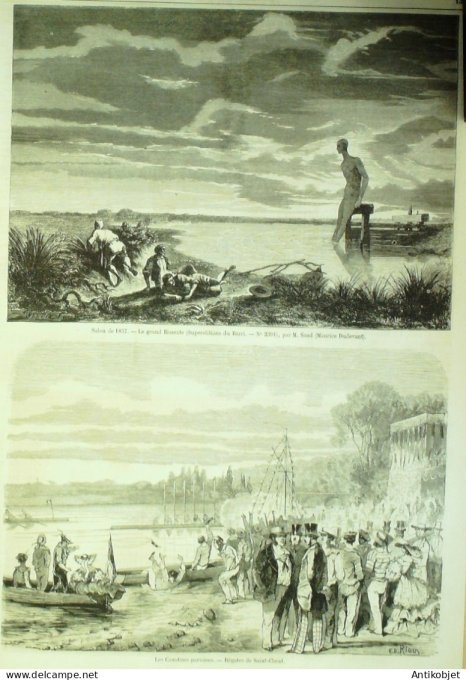 Le Monde illustré 1857 n° 14 Algérie Beni-Yenni Suisse Neuchâtel Genève Montmartre