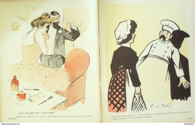 L'Assiette au beurre 1905 # 198 Les palmes Florès Sohlol Gottlob