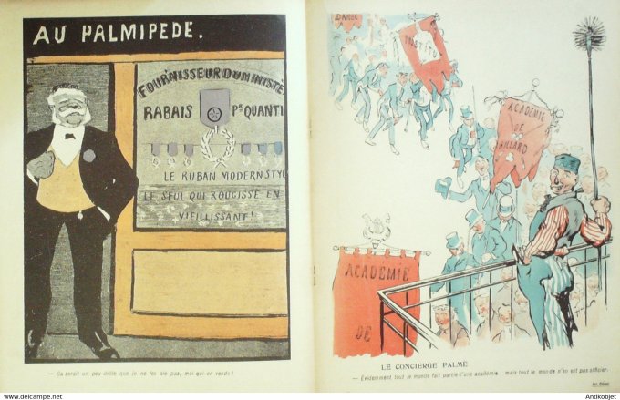 L'Assiette au beurre 1905 # 198 Les palmes Florès Sohlol Gottlob