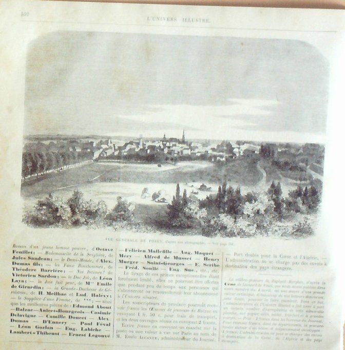 L'Univers illustré 1868 # 711 Pays-Bas Posen Allemagne Langensalza Weimar Japon Hiogo