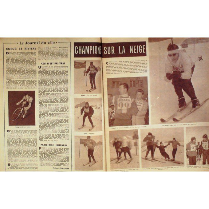 Miroir Sprint 1960 #  711 18 Jan Duvillard Domenech Lenoir Kolev Hoevenaers Fore Demu